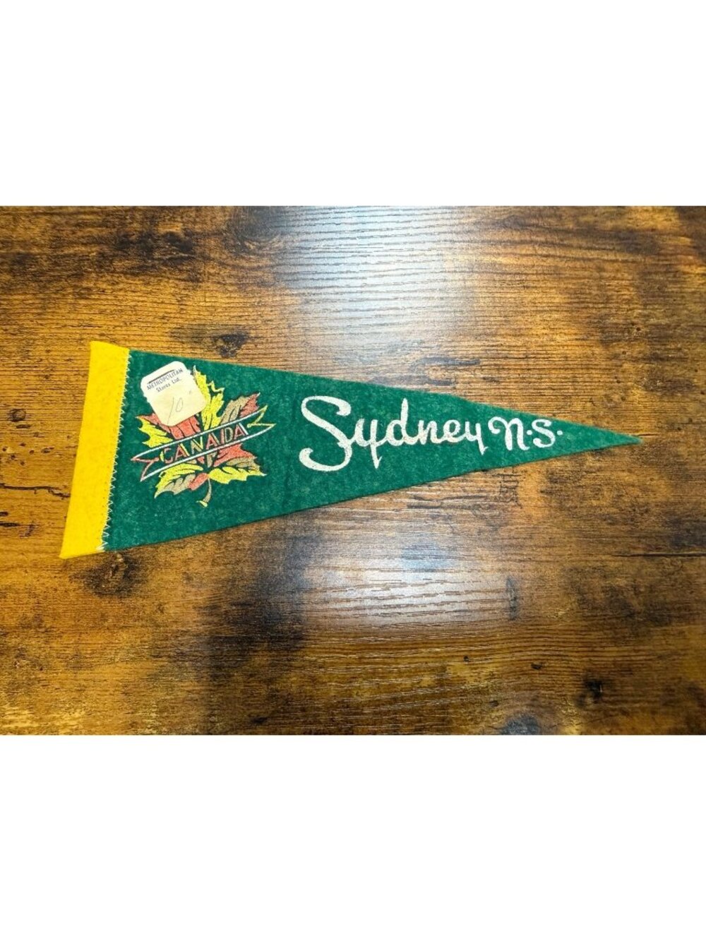 Vintage Sydney, N.S. Canada mini pennant